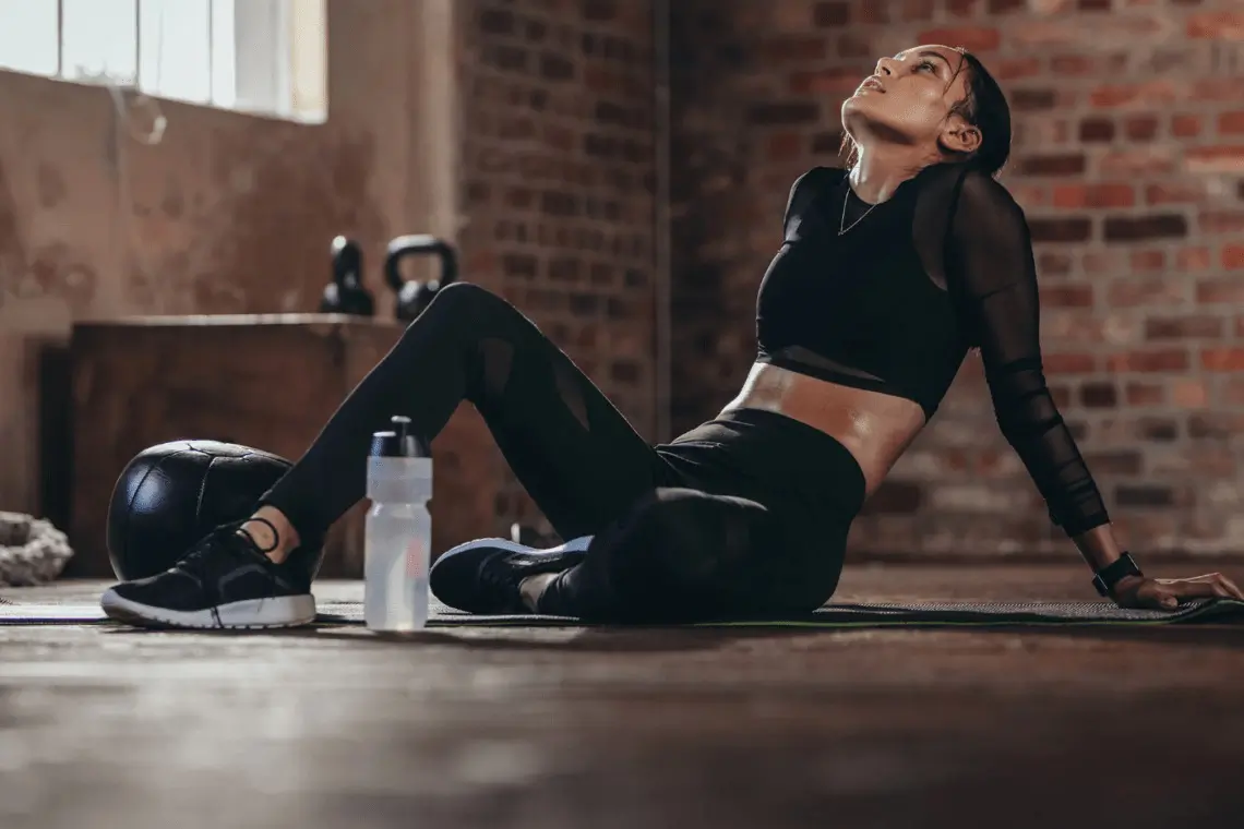 Women relaxing in the gym