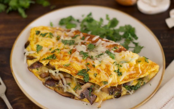 Spinach & Mushroom Omelette
