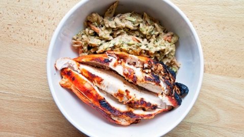 Chicken & Avocado Coleslaw