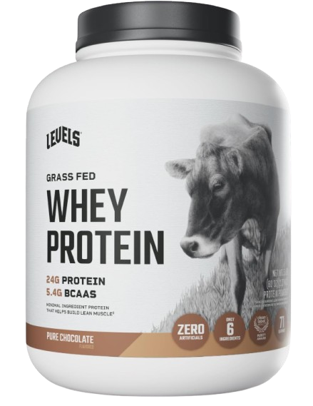 Levels Grass Fed Whey Protein Powder, No Artificials