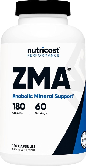 Nutricost ZMA 180 Capsules – Non-GMO and Gluten Free