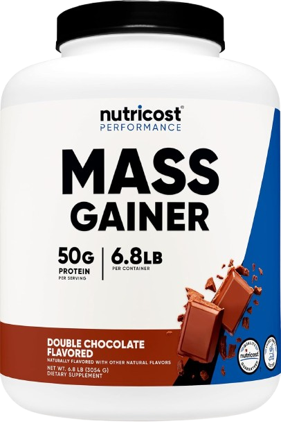 Nutricost Mass Gainer Double Chocolate Flavor, 6.7 LBS