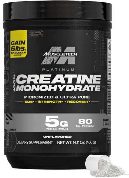 MuscleTech Creatine Monohydrate Powder, Platinum Pure
